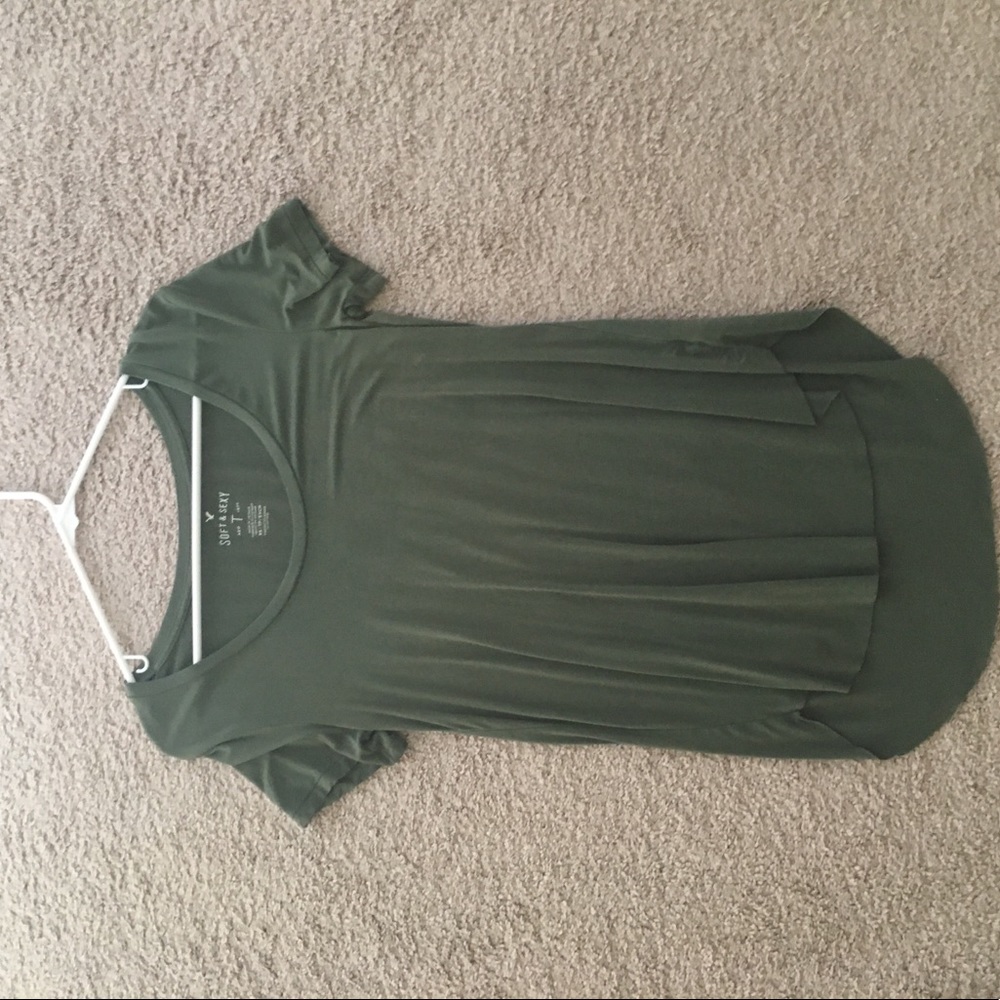 Soft and Sexy Army Green Tunic Top